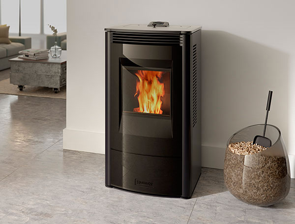 Modern, sleek Pellet Stove