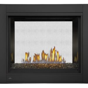 Napoleon - Ascent™ Multi-View See Through Direct Vent Fireplace with Glass Embers, Natural Gas, Electronic Ignition