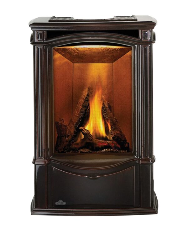 Napoleon - Castlemore™ Direct Vent Stove, Natural Gas, Electronic Ignition - Majolica Brown