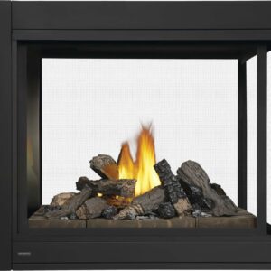Napoleon - CBHD4 3-Sided Direct Vent Fireplace with Logs, Natural Gas, Alternate Electronic Ignition
