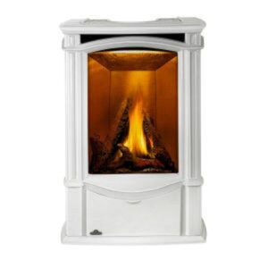 Napoleon - Castlemore™ Direct Vent Stove, Natural Gas, Electronic Ignition - Winter Frost