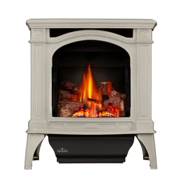 Napoleon - Bayfield™ Direct Vent Stove, Natural Gas, Electronic Ignition - Winter Frost