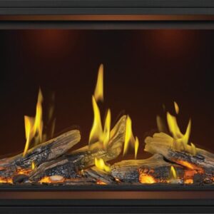Napoleon - Tall Linear Vector™ 50 with Luminous Logs, Direct Vent Fireplace, Natural Gas, Electronic Ignition