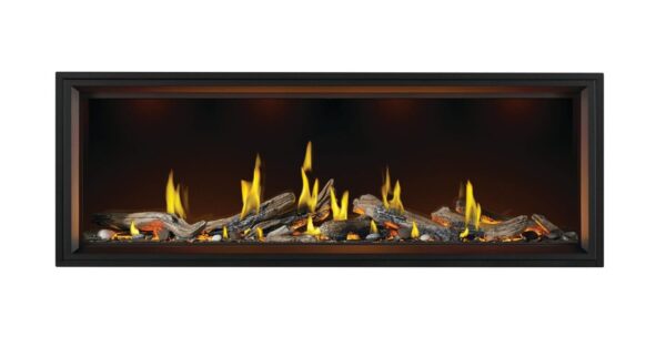 Napoleon - Tall Linear Vector™ 74 with Luminous Logs, Direct Vent Fireplace, Natural Gas, Electronic Ignition