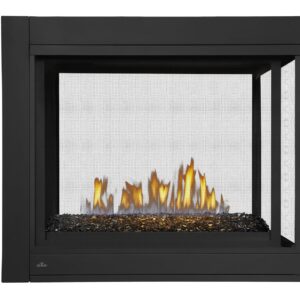 Napoleon - Ascent™ Multi-View 3-Sided Direct Vent Fireplace with Glass Embers, Natural Gas, Electronic Ignition